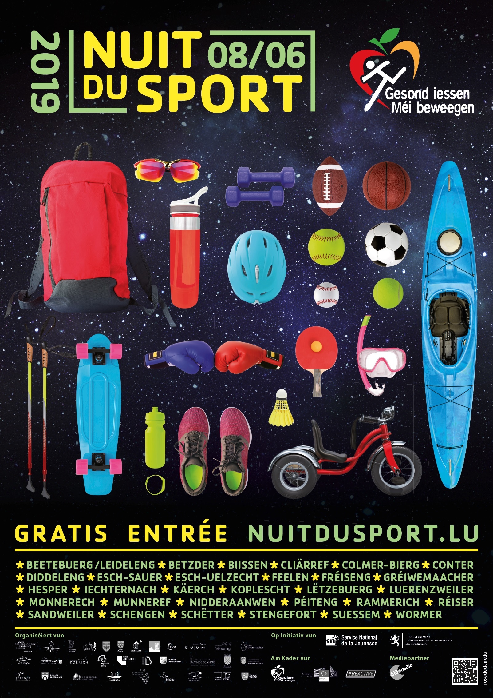 Affiche générale Nuit du Sport 2019